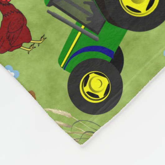 Farm-Yard-Kuh Fleecedecke (Ecke)