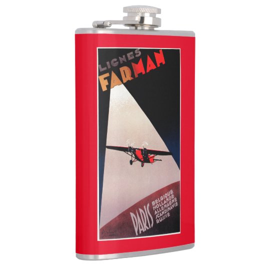 Farman Fluglinien Farman 300 Eindeckerpromo-Posten Flachmann (Rechts)