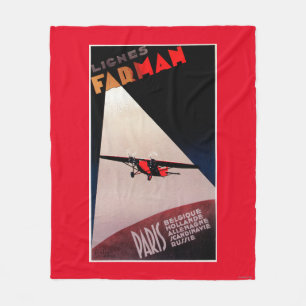 Farman Fluglinien Farman 300 Eindeckerpromo-Posten Fleecedecke