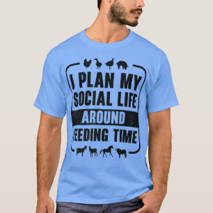 Farmer Cow Chicken Agriculture Rancher Farming T-Shirt