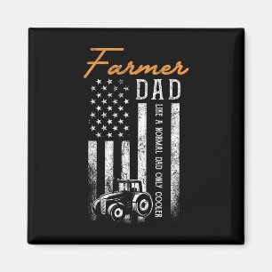 Farmer Dad wie ein normaler Dad, nur cooler USA-Fl Magnet