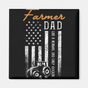 Farmer Dad wie ein normaler Dad, nur cooler USA-Fl Magnet