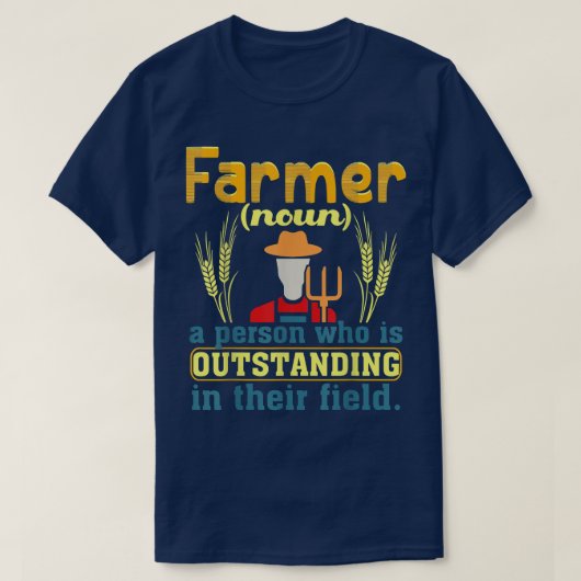 Farmer Definition Farm Gift Farmer T-Shirt (Design vorne)