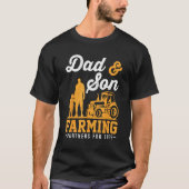 Farmer Family Dad And Son Farming Matching Boys Fa T-Shirt (Vorderseite)