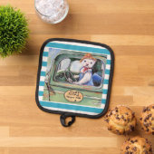 Farmer Ferret Oven Mitts & Pot Holders Topflappen (Oben Unten)