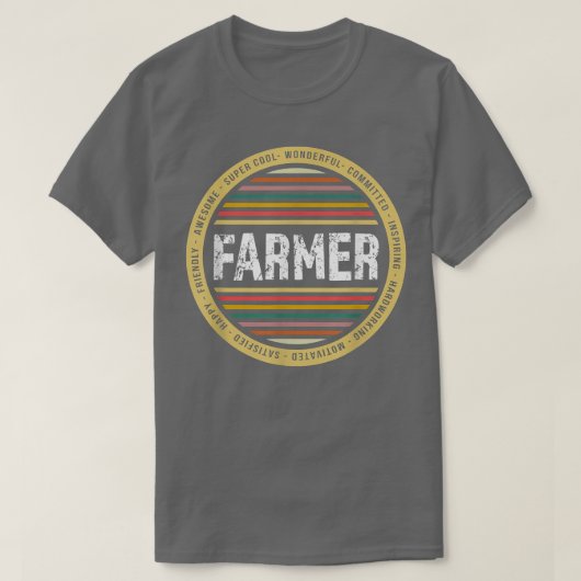 Farmer Funny Profession Birthday T-Shirt (Design vorne)