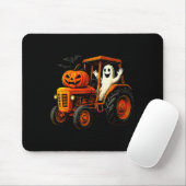 Farmer-Geist-Traktor-Kürbis-Soky-Saison-Halloween Mousepad (Mit Mouse)