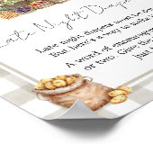 Farmer Locally Grown Shower Late Night Diaper Sign Poster (Ecke)