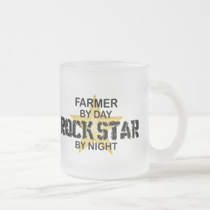 Farmer Rockstar bei Nacht Mattglastasse