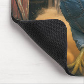 Farmer Rooster Kicking Up Dust Mousepad (Ecke)