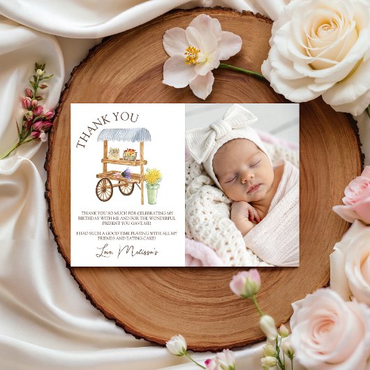 Farmer’s Market Photo Thank You Einladung