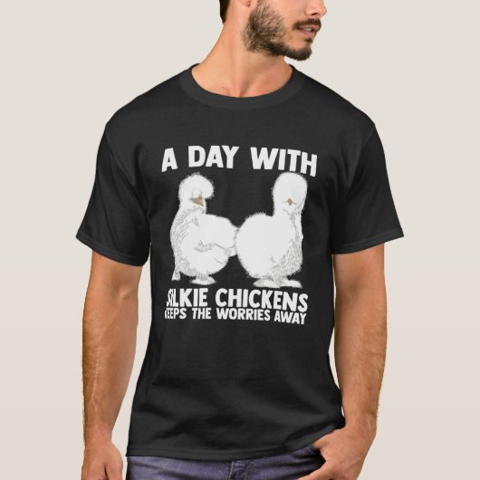 Farmer Silkie Chicken Mama Silky Chicken Farmer T-Shirt (Vorderseite)