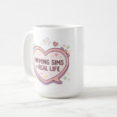Farmer Sims größer als echtes Leben Herz Konsole  Kaffeetasse (Vorderseite Links)