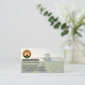 Farmer Tending to His Crops Visitenkarte (Stehend Vorderseite)