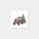 Farmer Tractor Xmas Lighting Tractor Christmas   Post-it Klebezettel (Vorderseite)