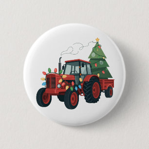 Farmer Traktor Weihnachtsbeleuchtung Traktor Weihn Button