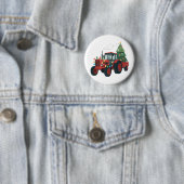 Farmer Traktor Weihnachtsbeleuchtung Traktor Weihn Button (Beispiel)
