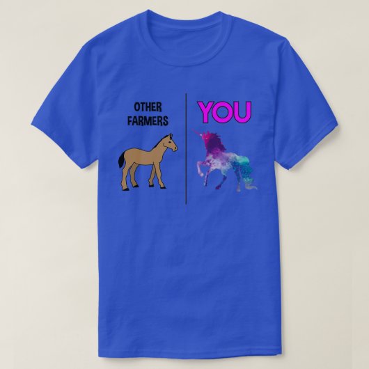 Farmer Unicorn T-Shirt (Design vorne)
