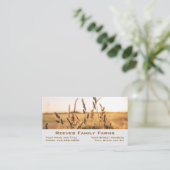 Farmer Wheat Farm Agricultural Business Cards Visitenkarte (Stehend Vorderseite)
