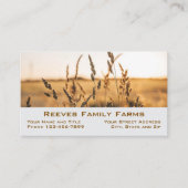 Farmer Wheat Farm Agricultural Business Cards Visitenkarte (Vorderseite)