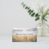 Farmer Wheat Farm Agricultural Business Cards Visitenkarte (Stehend Vorderseite)