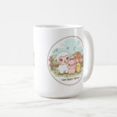 Farmerfreunde für immer - süß und gemütlich kaffeetasse (VorderseiteRechts)