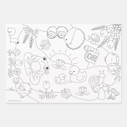 Farmerfreundesgruppen-Farbpostkarten oder Geschenkpapier Set (Vorderseite 2)