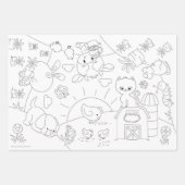 Farmerfreundesgruppen-Farbpostkarten oder Geschenkpapier Set (Vorderseite)