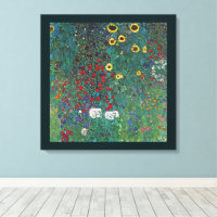 Farmergarden w Sonnenblume von Klimt, Vintage Blum