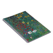 Farmergarden w Sonnenblume von Klimt, Vintage Blum Notizblock (Rechte Seite)