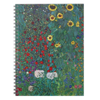 Farmergarden w Sonnenblume von Klimt, Vintage Blum