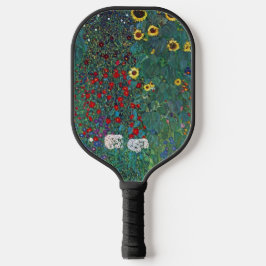 Farmergarden w Sonnenblume von Klimt, Vintage Blum Pickleball Schläger