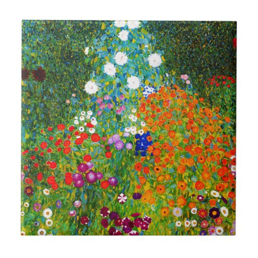 “ Farmer's garden ” , Gustav Klimt Fliese (Vorderseite)