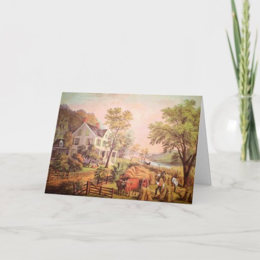 Farmer's Home Harvest Greeting Card Karte (Vorderseite)