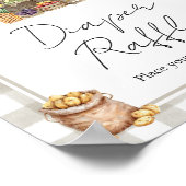 Farmers Locally Grown Shower Diaper Raffle Sign Poster (Ecke)