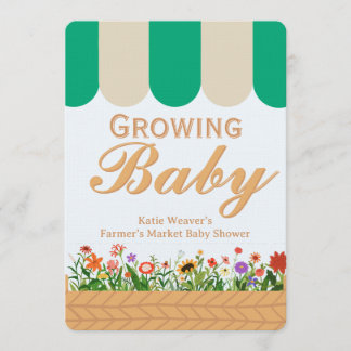 Farmers Market Baby Shower - Gender Neutral Einladung