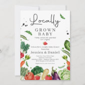 Farmers Market Baby Shower Locally Grown Baby Einladung (Vorderseite)