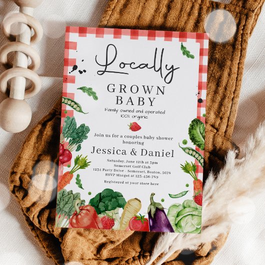 Farmers Market Baby Shower Locally Grown Baby Einladung