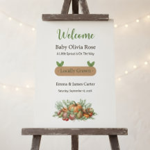 Farmers Market Baby Shower Willkommensschild