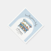 Farmers Market Boy Baby Shower Serviette (Ecke)
