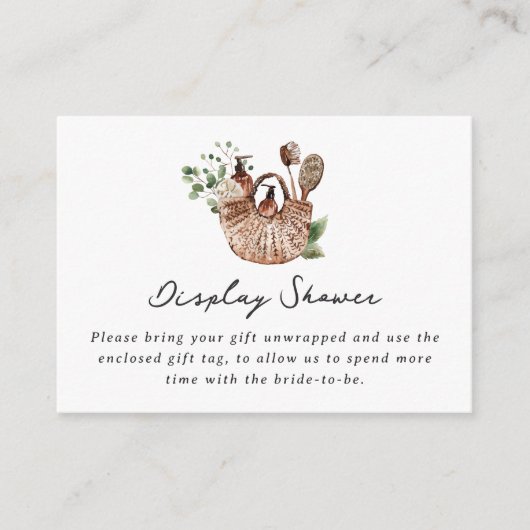 Farmers Market Bridal Shower Unwrapped Gift Begleitkarte (Vorderseite)