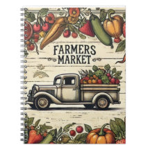 Farmers Market Classic Notizbuch | Boho Rustikal