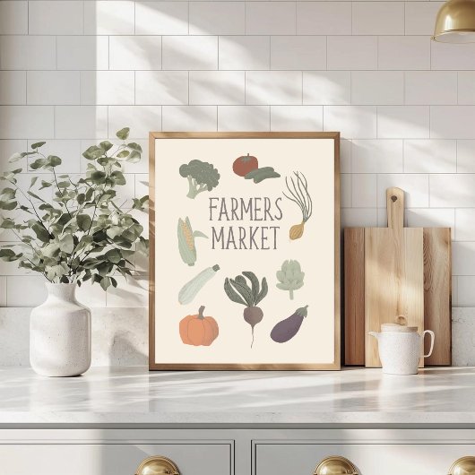 Farmer's Market Cottage core Kitchen Sign