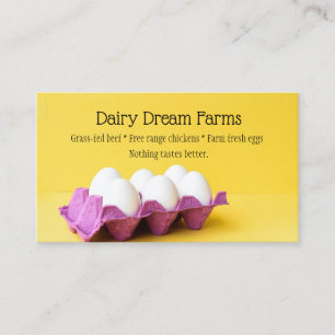 Farmers Market Farm Fresh Eggs Business Card Visitenkarte