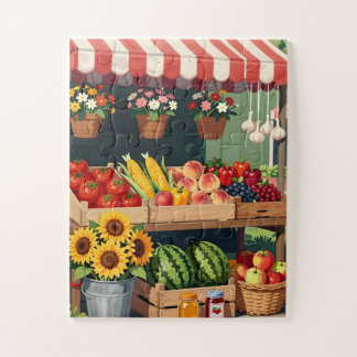 Farmers Market for Seniors 30 Large Piece Puzzle