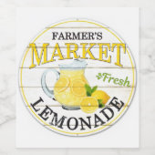 Farmers Market Frische Zitronenlimonade-Mystery Weinetikett (Einzelnes Label)
