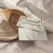 Farmer's Market Gingham Diaper Raffle Game Begleitkarte