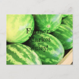 Farmer's Market Juicy Watermelons Postkarte
