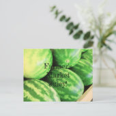 Farmer's Market Juicy Watermelons Postkarte (Stehend Vorderseite)