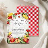 Farmer's Market Locally Grown Baby Shower Einladung